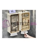 Водоустойчив PVC шкаф с поставка за хартия и телефон